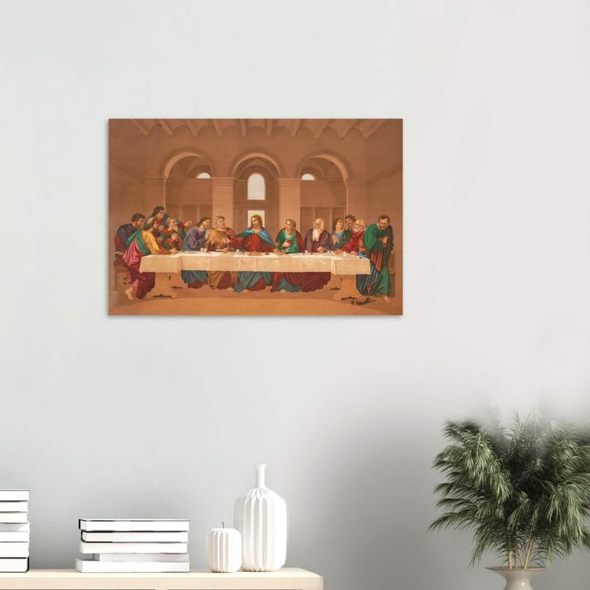 The Last Supper by Leonardo da Vinci | Da Vinci Vintage Wall art Print - Wood Prints - 50x75 cm / 20x30″ - 10 mm