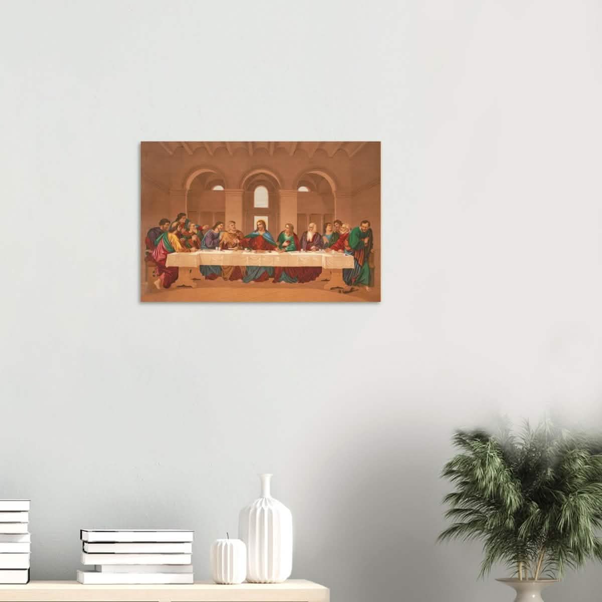 The Last Supper by Leonardo da Vinci | Da Vinci Vintage Wall art Print - Wood Prints - 40x60 cm / 16x24″ - 10 mm