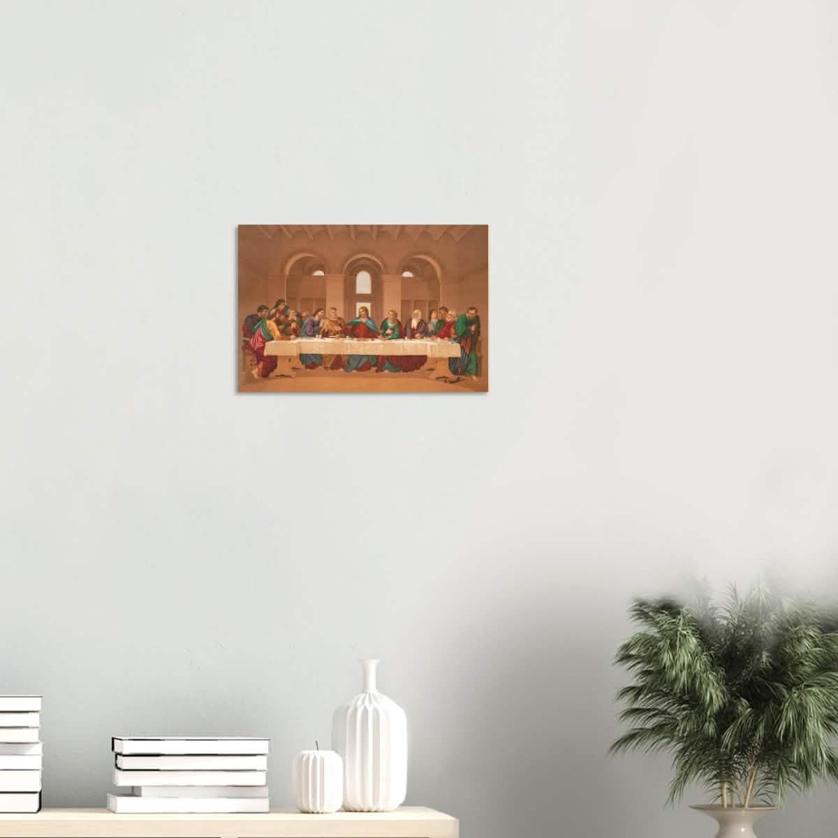 The Last Supper by Leonardo da Vinci | Da Vinci Vintage Wall art Print - Wood Prints - 30x45 cm / 12x18″ - 10 mm