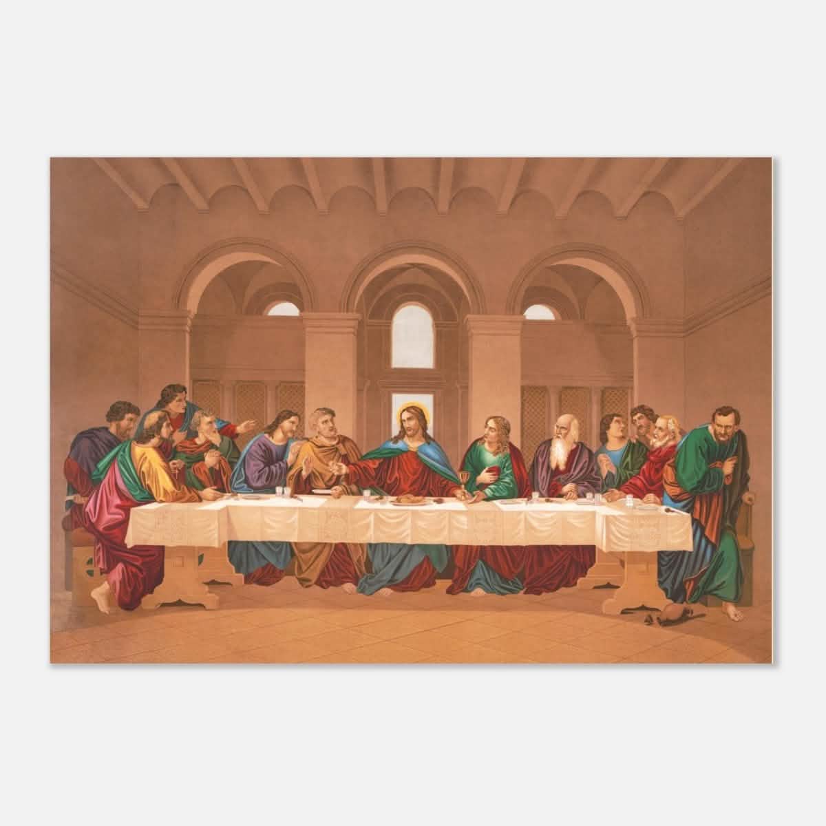 The Last Supper by Leonardo da Vinci | Da Vinci Vintage Wall art Print - Aluminum Print - 70x100 cm / 28x40″ -