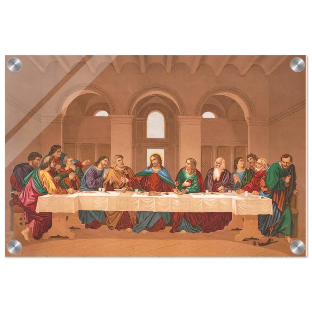 The Last Supper by Leonardo da Vinci | Da Vinci Vintage Wall art Print - Acrylic Print - 30x45 cm / 12x18″ -