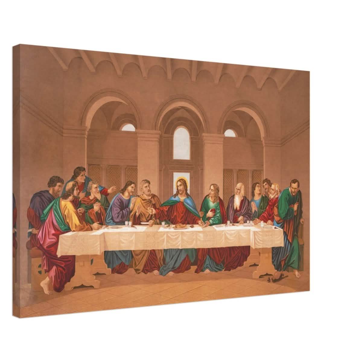 The Last Supper by Leonardo da Vinci | Da Vinci Vintage Wall art Print - Canvas - 60x90 cm / 24x36″ - Thick