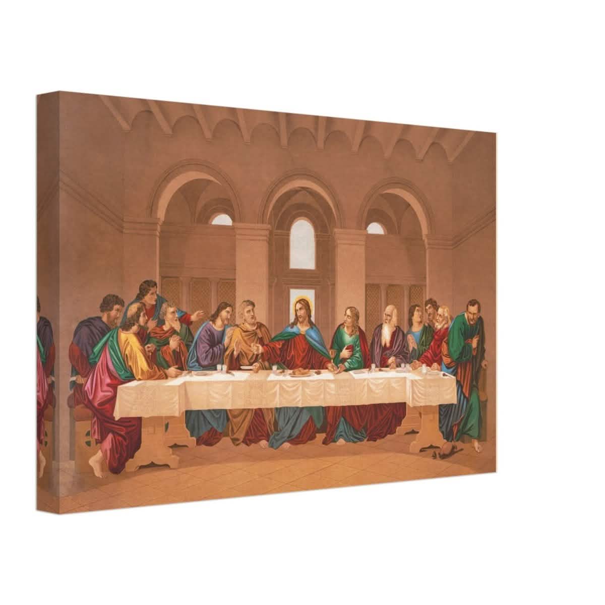 The Last Supper by Leonardo da Vinci | Da Vinci Vintage Wall art Print - Canvas - 30x45 cm / 12x18″ - Thick