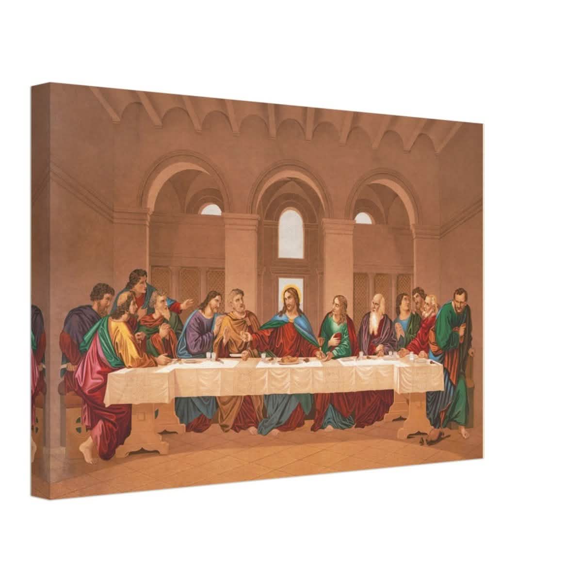 The Last Supper by Leonardo da Vinci | Da Vinci Vintage Wall art Print - Canvas - 30x45 cm / 12x18″ - Slim