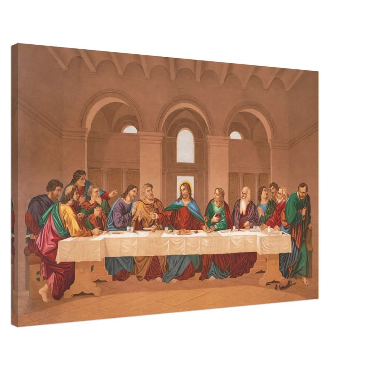 The Last Supper by Leonardo da Vinci | Da Vinci Vintage Wall art Print - Canvas - 60x90 cm / 24x36″ - Slim