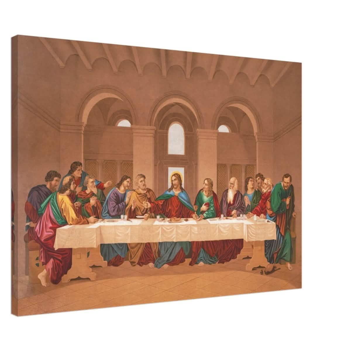The Last Supper by Leonardo da Vinci | Da Vinci Vintage Wall art Print - Canvas - 70x100 cm / 28x40″ - Thick