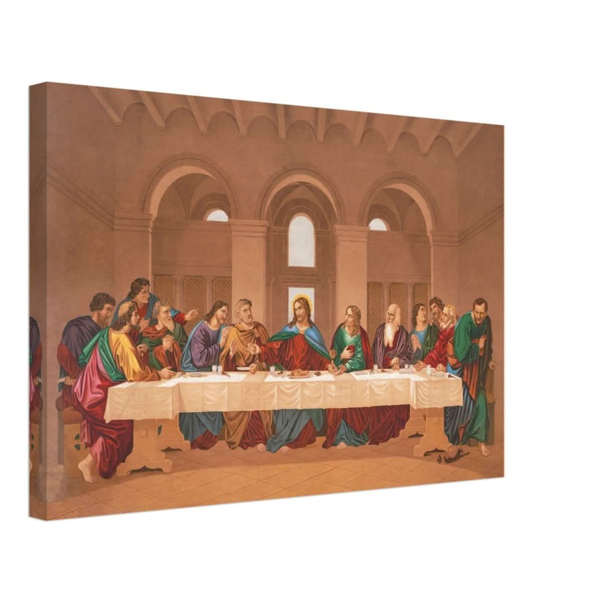 The Last Supper by Leonardo da Vinci | Da Vinci Vintage Wall art Print - Canvas - 40x60 cm / 16x24″ - Thick