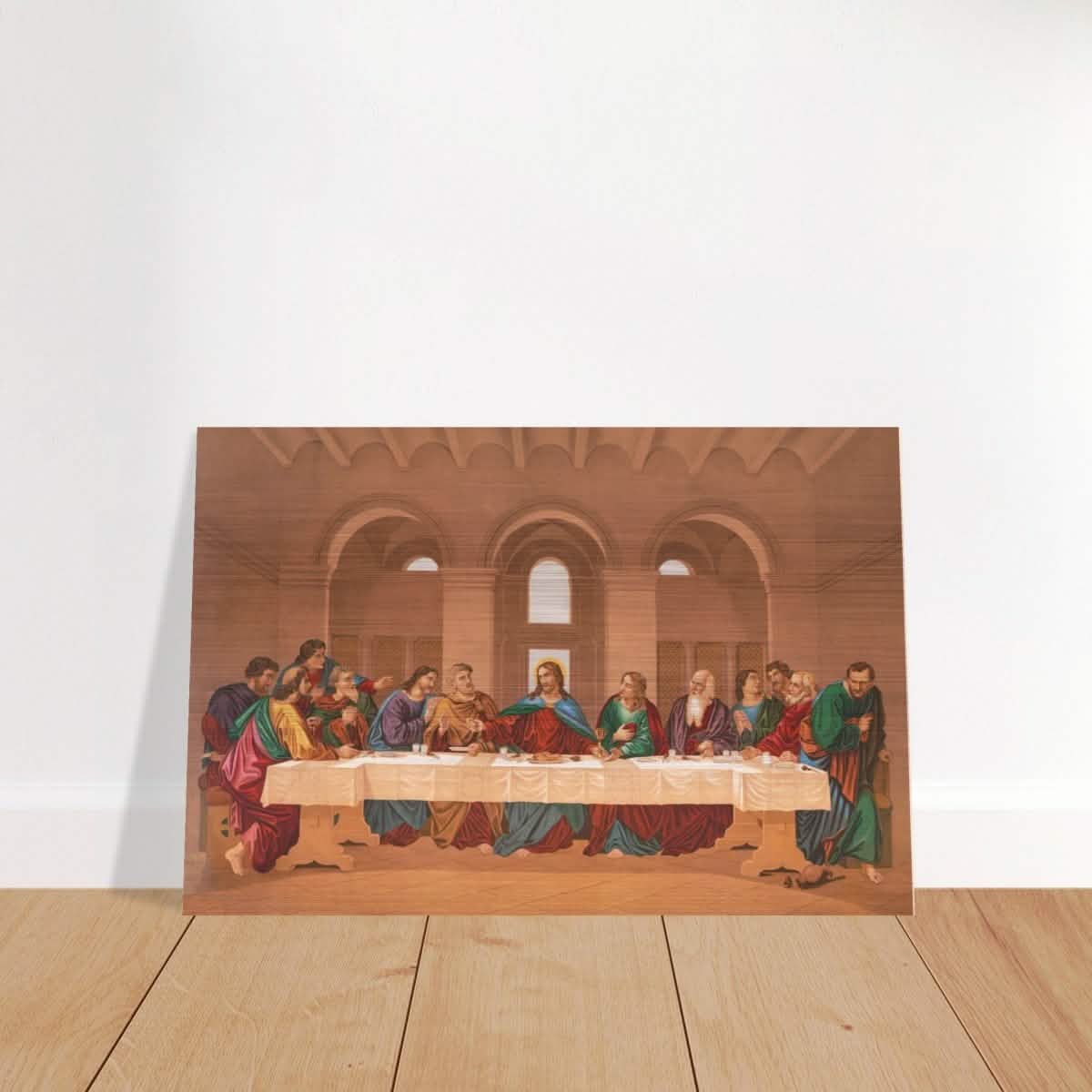 The Last Supper by Leonardo da Vinci | Da Vinci Vintage Wall art Print - Brushed Aluminum Print - 60x90 cm / 24x36″ -