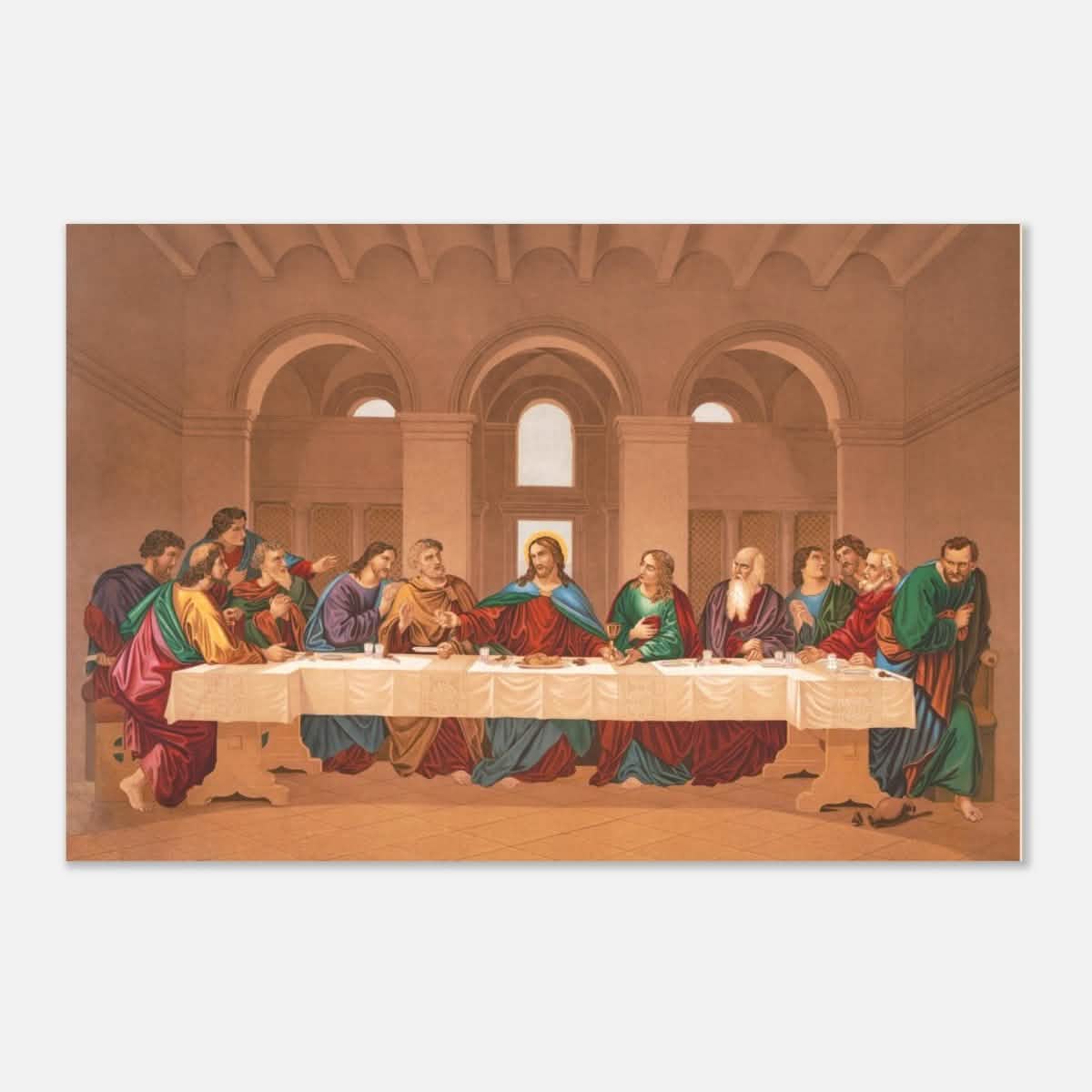 The Last Supper by Leonardo da Vinci | Da Vinci Vintage Wall art Print - Aluminum Print - 60x90 cm / 24x36″ -