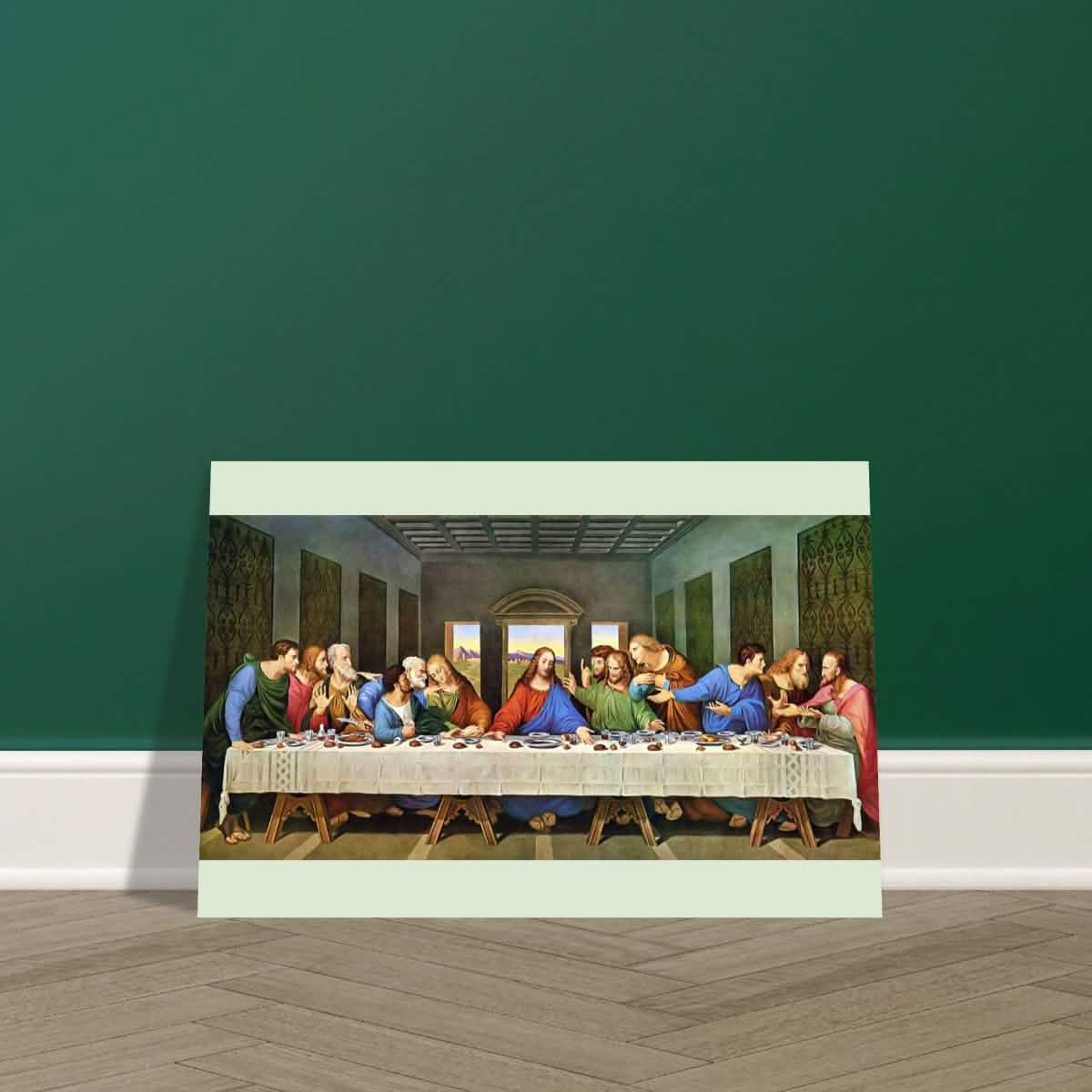The Last Supper by Leonardo da Vinci (Restored) | Vintage Art wall art print - Aluminum Print - 50x75 cm / 20x30″ -