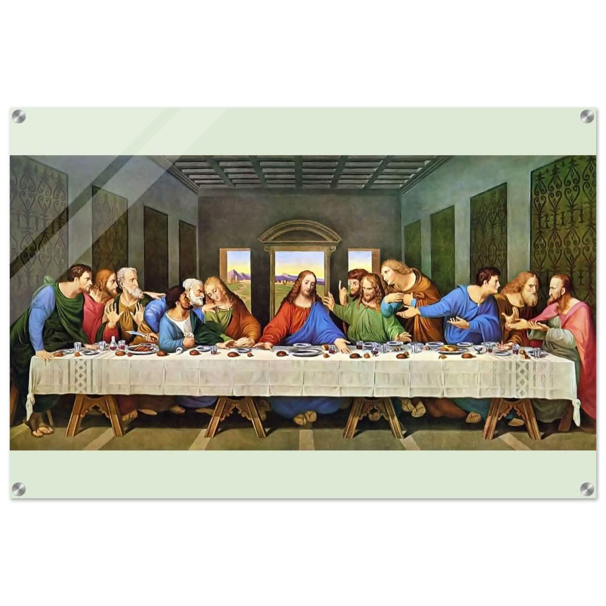 The Last Supper by Leonardo da Vinci (Restored) | Vintage Art wall art print - Acrylic Print - 60x90 cm / 24x36″ -