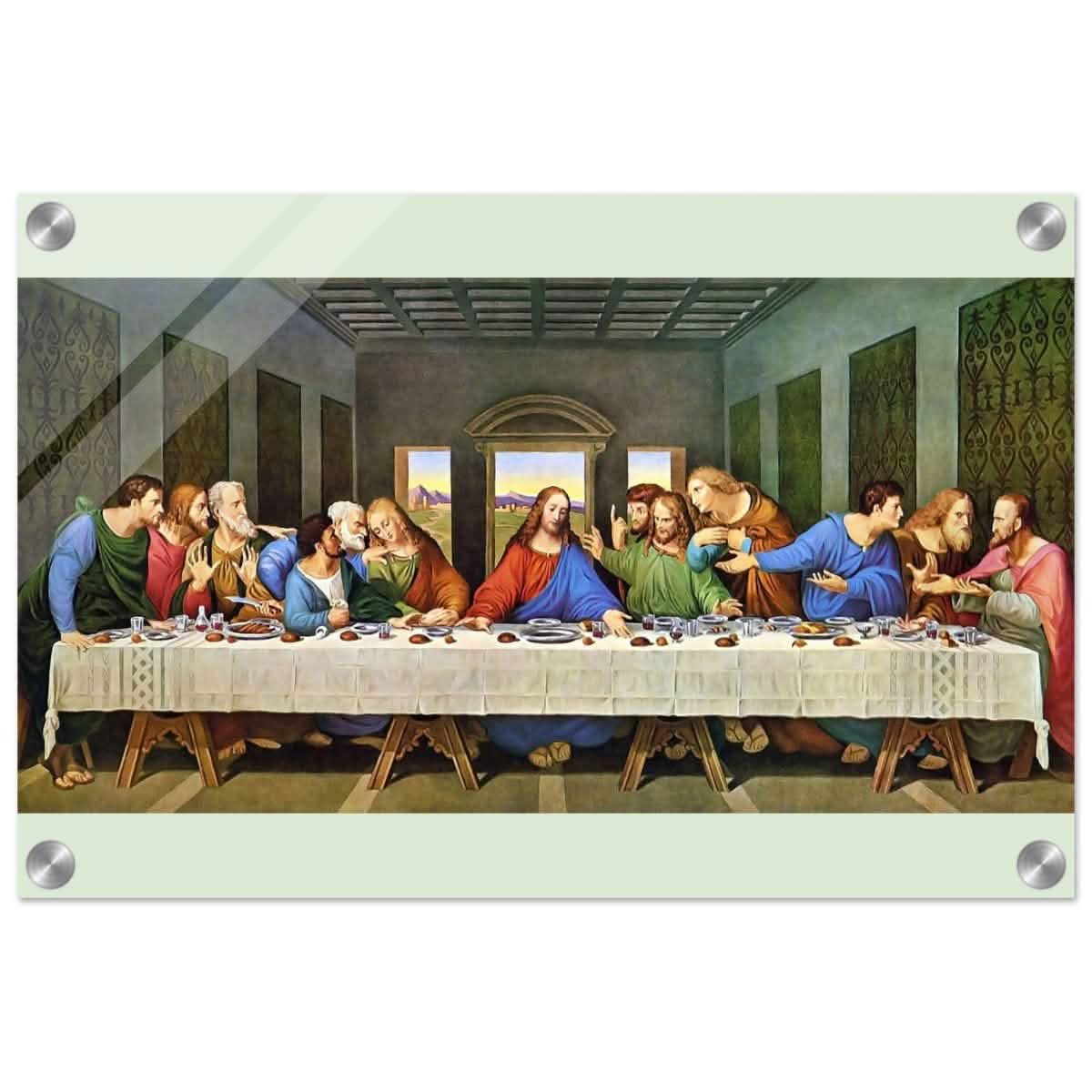 The Last Supper by Leonardo da Vinci (Restored) | Vintage Art wall art print - Acrylic Print - 30x45 cm / 12x18″ -