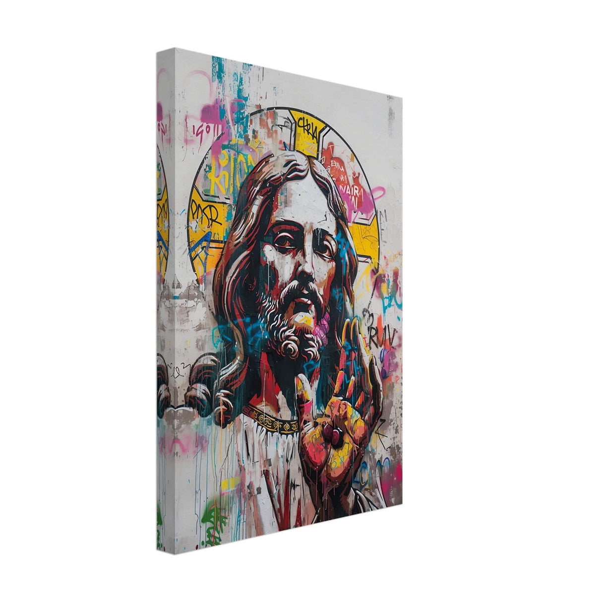 The Messiah Jesus Christian Art Da Vinci Modern Art - Canvas - 30x45 cm / 12x18″ - Thick
