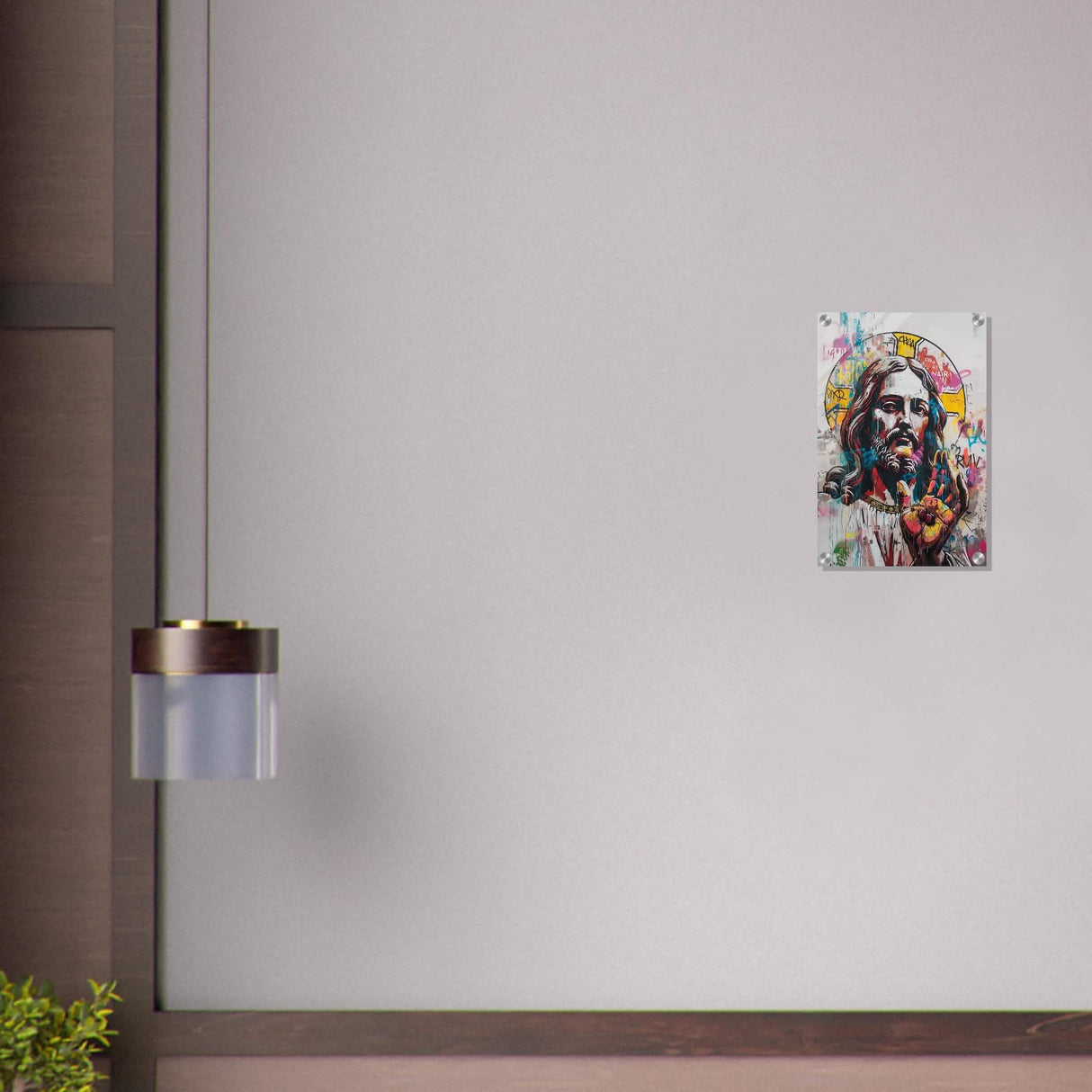 The Messiah Jesus Christian Art Da Vinci Modern Art - Acrylic Print - 30x45 cm / 12x18″ -