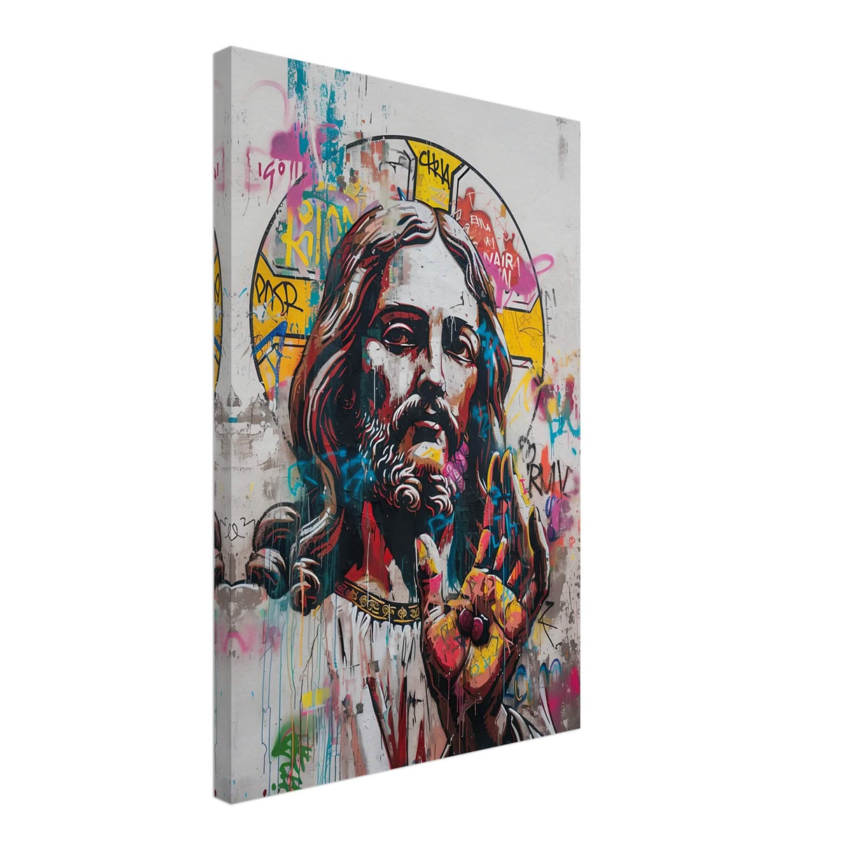 The Messiah Jesus Christian Art Da Vinci Modern Art - Canvas - 40x60 cm / 16x24″ - Slim