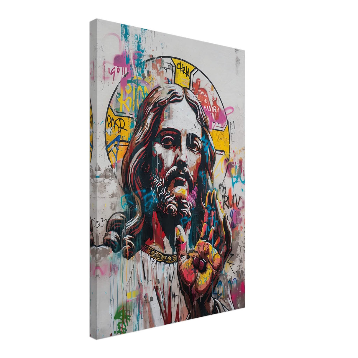 The Messiah Jesus Christian Art Da Vinci Modern Art - Canvas - 50x75 cm / 20x30″ - Thick