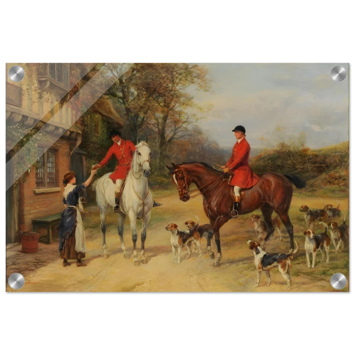 The Morning Meet – Equestrian & Hunting Scene Wall Art Print - Acrylic Print - 30x45 cm / 12x18″ -