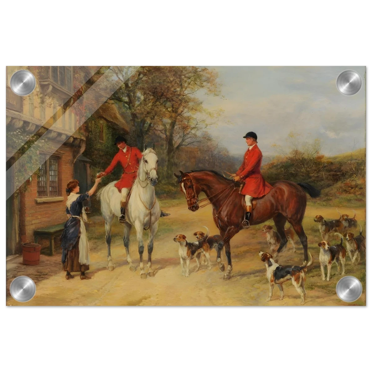 The Morning Meet – Equestrian & Hunting Scene Wall Art Print - Acrylic Print - 20x30 cm / 8x12″ -