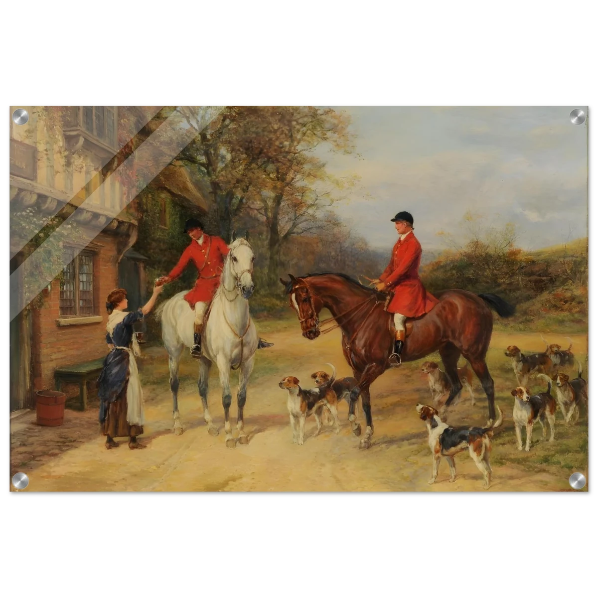 The Morning Meet – Equestrian & Hunting Scene Wall Art Print - Acrylic Print - 50x75 cm / 20x30″ -