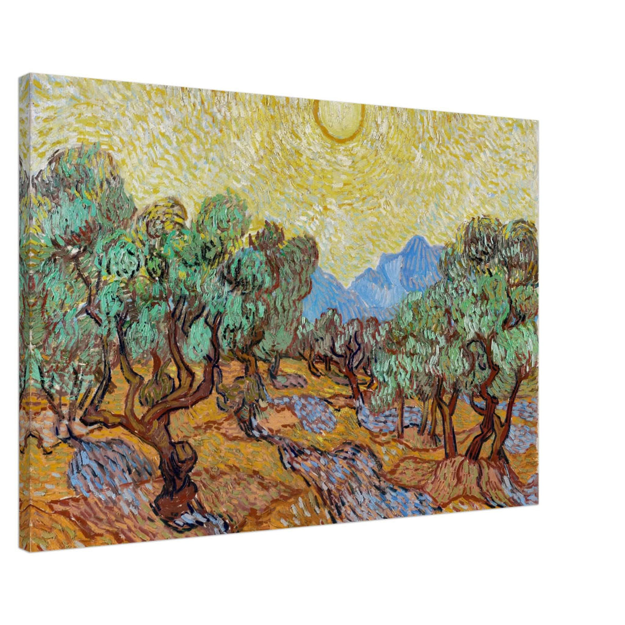 The Olive Trees by Vincent van Gogh - Canvas - 60x90 cm / 24x36″ - Slim