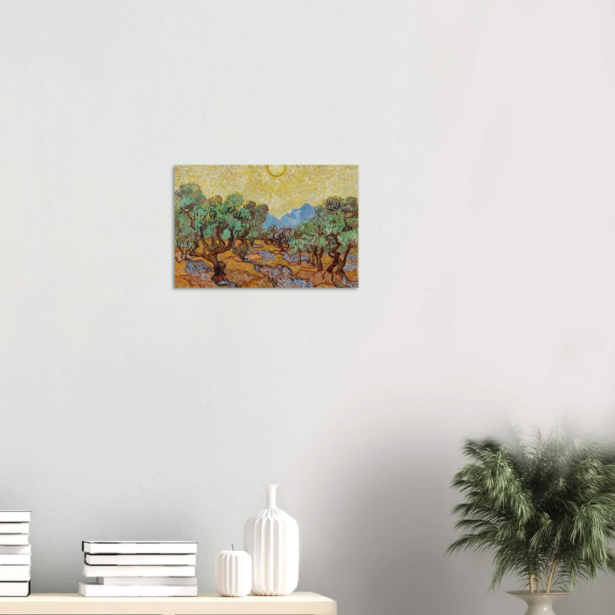 The Olive Trees by Vincent van Gogh - Wood Prints - 30x45 cm / 12x18″ - 20 mm