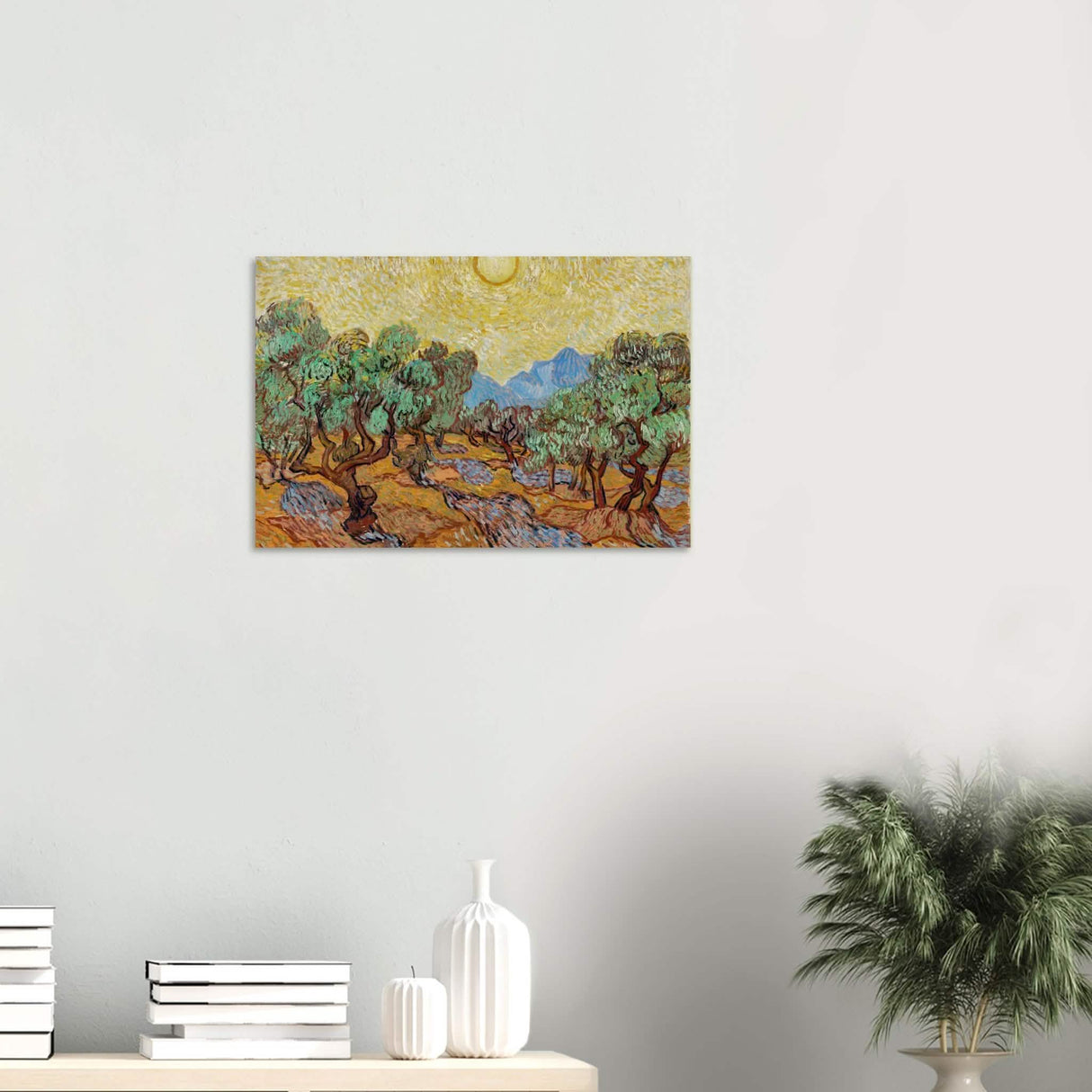 The Olive Trees by Vincent van Gogh - Wood Prints - 40x60 cm / 16x24″ - 10 mm