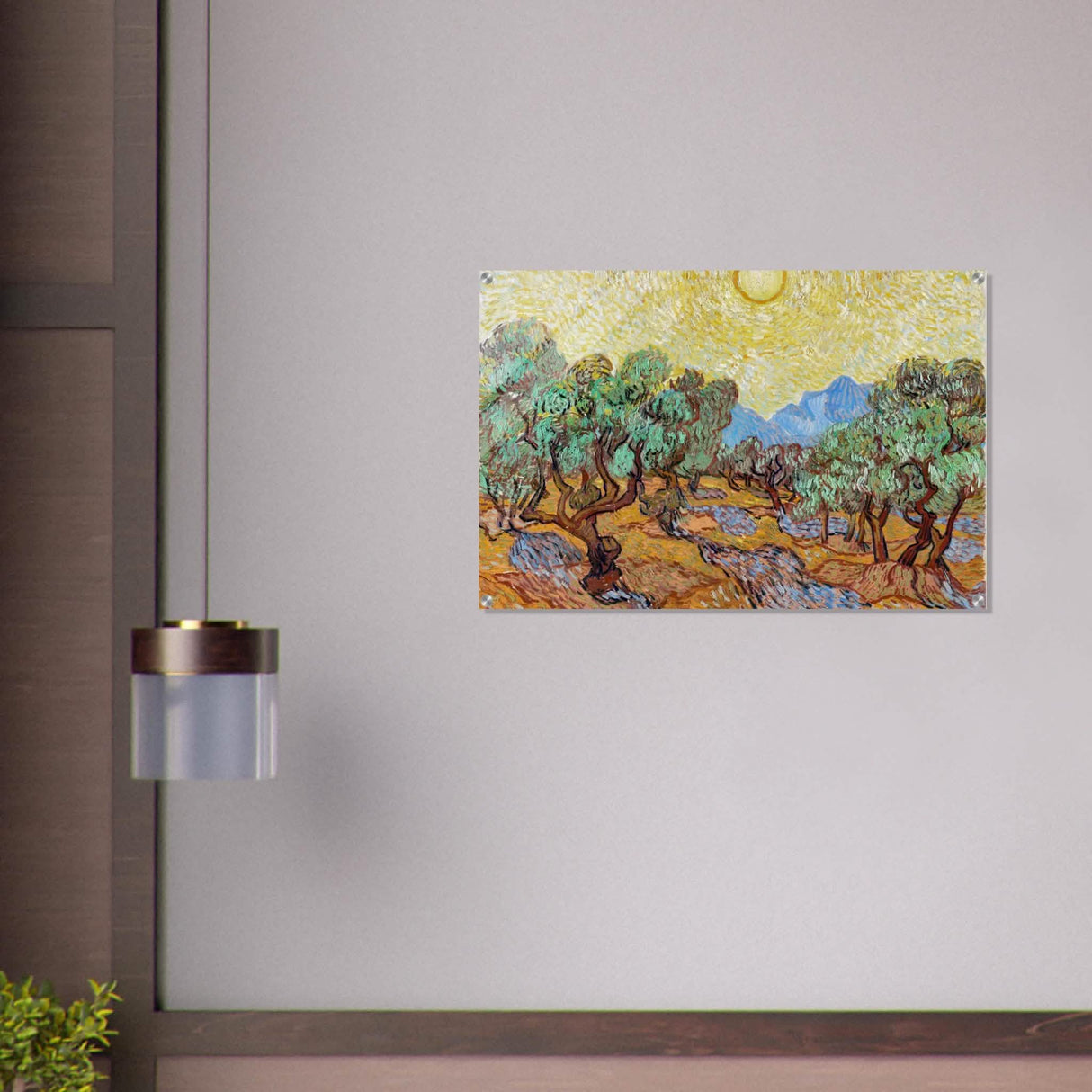 The Olive Trees by Vincent van Gogh - Acrylic Print - 60x90 cm / 24x36″ -