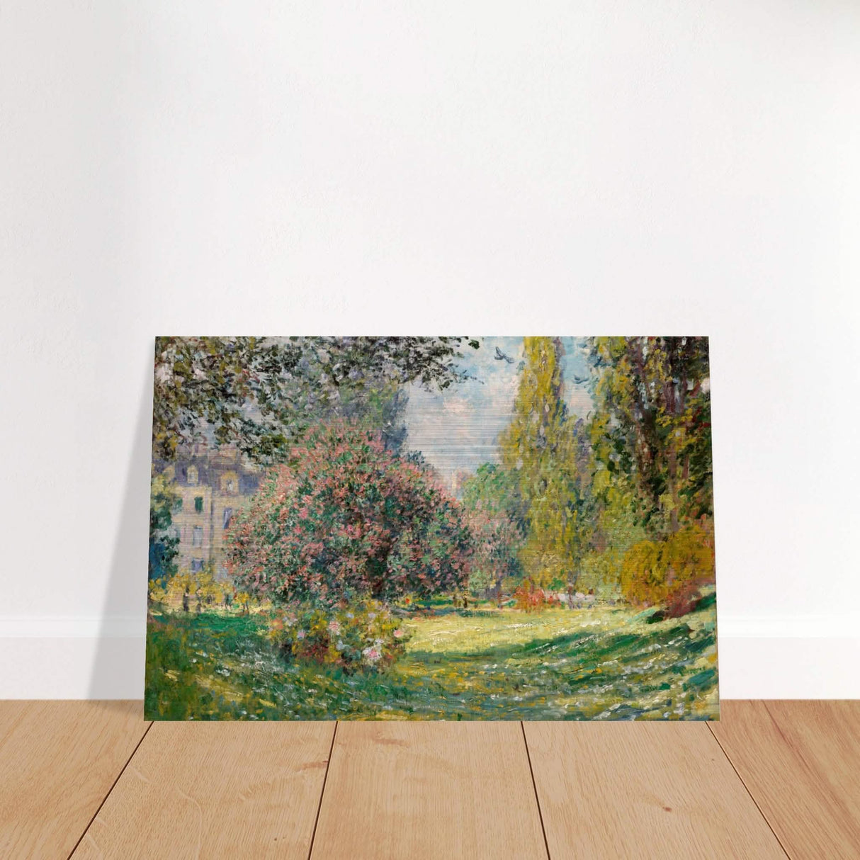The Parc Monceau by Claude Monet 1876 - Brushed Aluminum Print - 60x90 cm / 24x36″ -