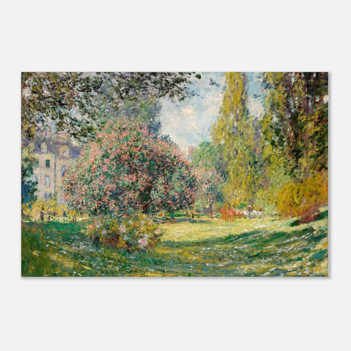 The Parc Monceau by Claude Monet 1876 - Aluminum Print - 60x90 cm / 24x36″ -