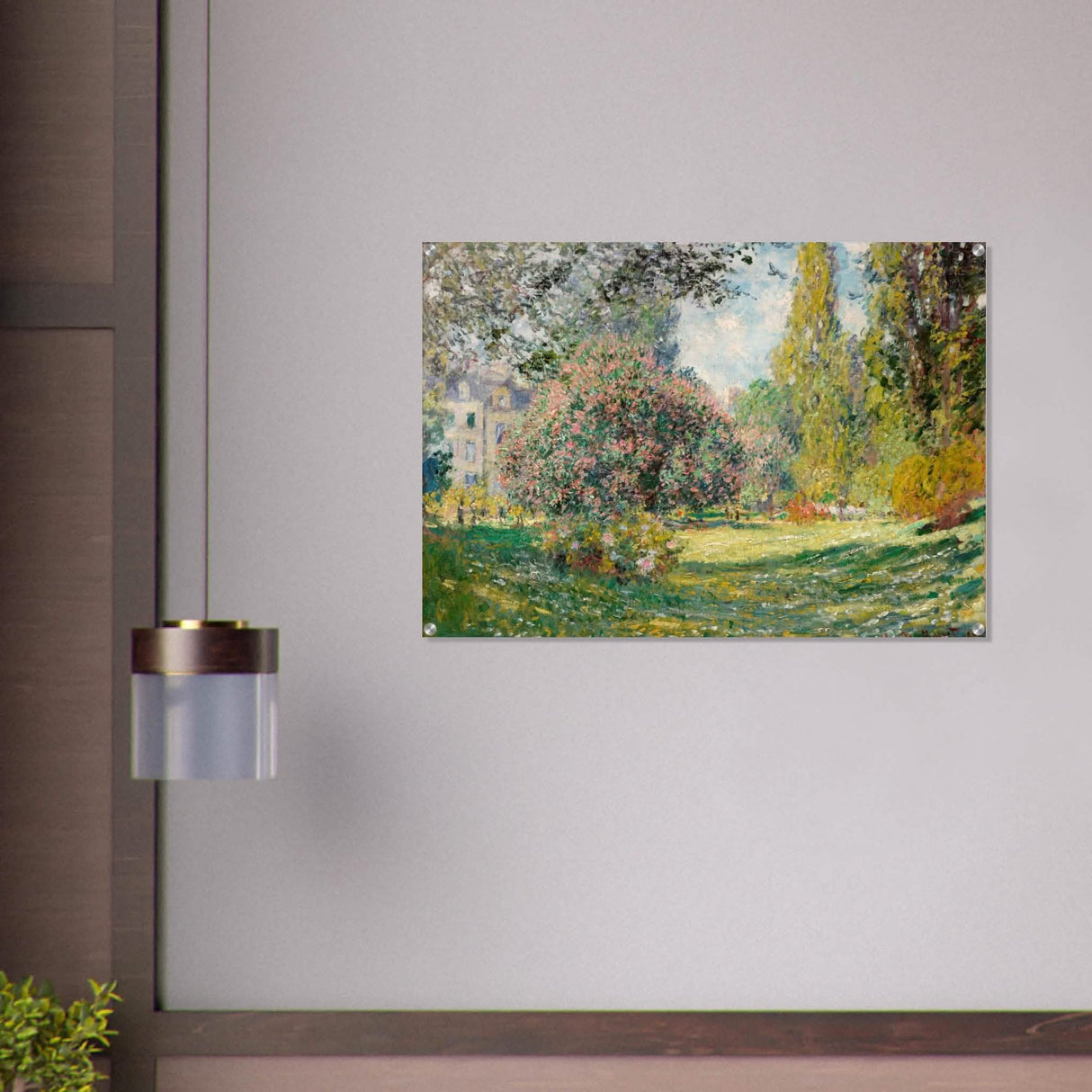 The Parc Monceau by Claude Monet 1876 - Acrylic Print - 70x100 cm / 28x40″ -