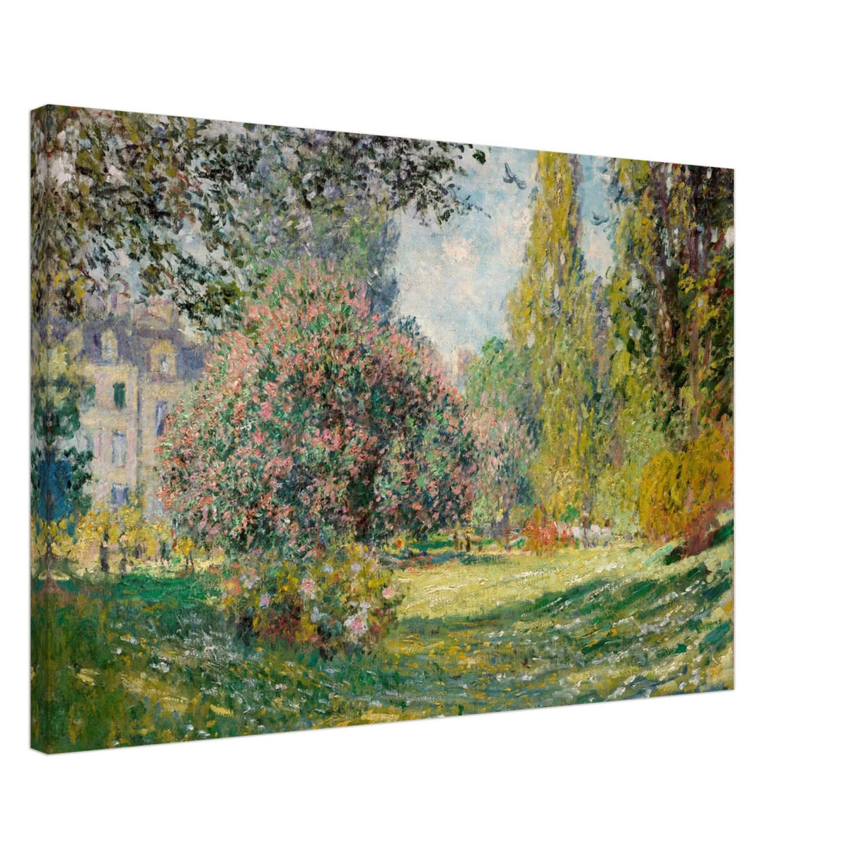 The Parc Monceau by Claude Monet 1876 - Canvas - 50x75 cm / 20x30″ - Slim