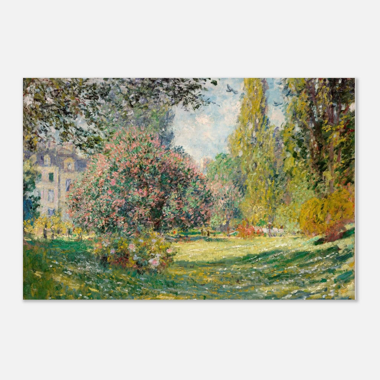 The Parc Monceau by Claude Monet 1876 - Aluminum Print - 50x75 cm / 20x30″ -