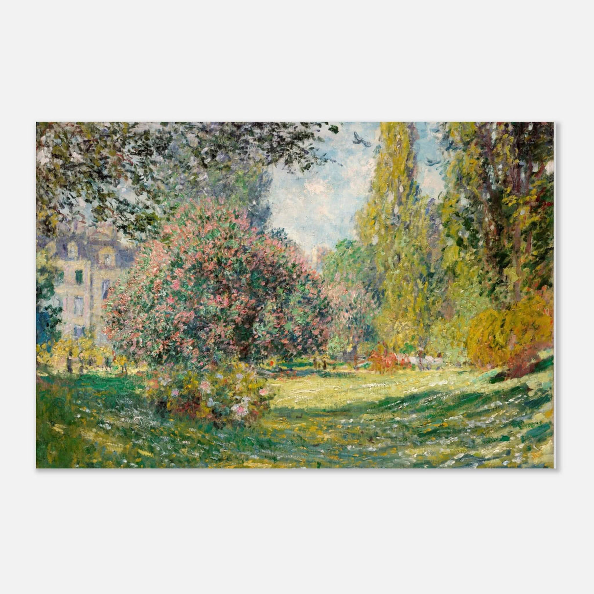 The Parc Monceau by Claude Monet 1876 - Aluminum Print - 30x45 cm / 12x18″ -