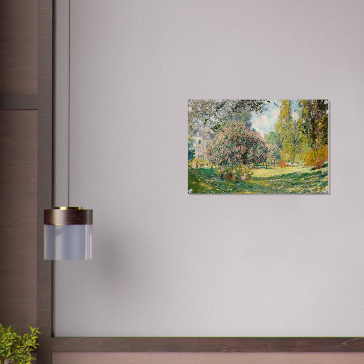 The Parc Monceau by Claude Monet 1876 - Acrylic Print - 50x75 cm / 20x30″ -