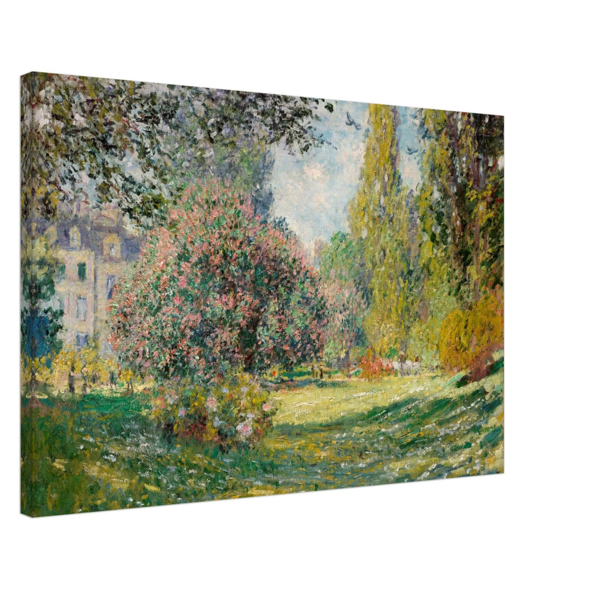 The Parc Monceau by Claude Monet 1876 - Canvas - 60x90 cm / 24x36″ - Thick