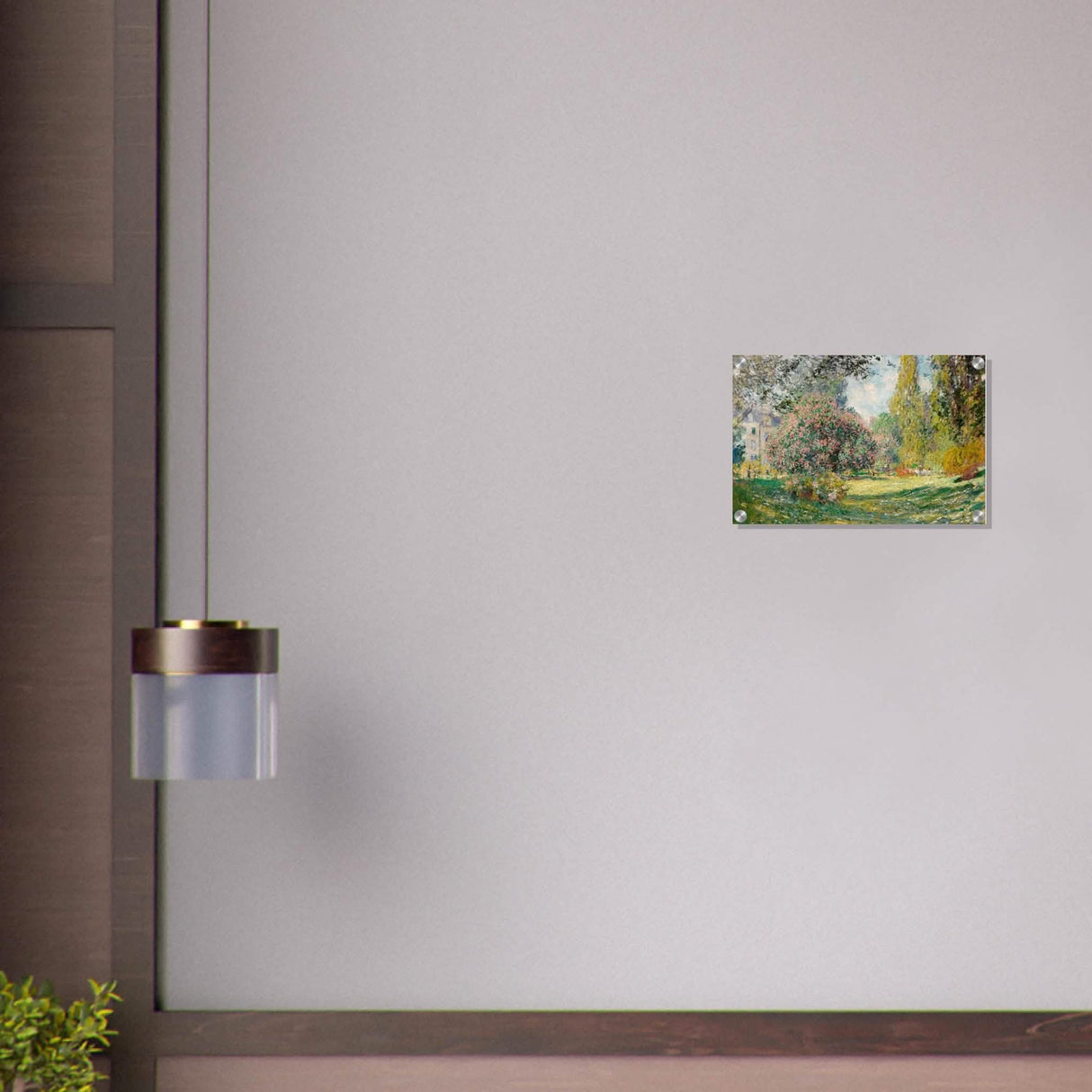 The Parc Monceau by Claude Monet 1876 - Acrylic Print - 30x45 cm / 12x18″ -