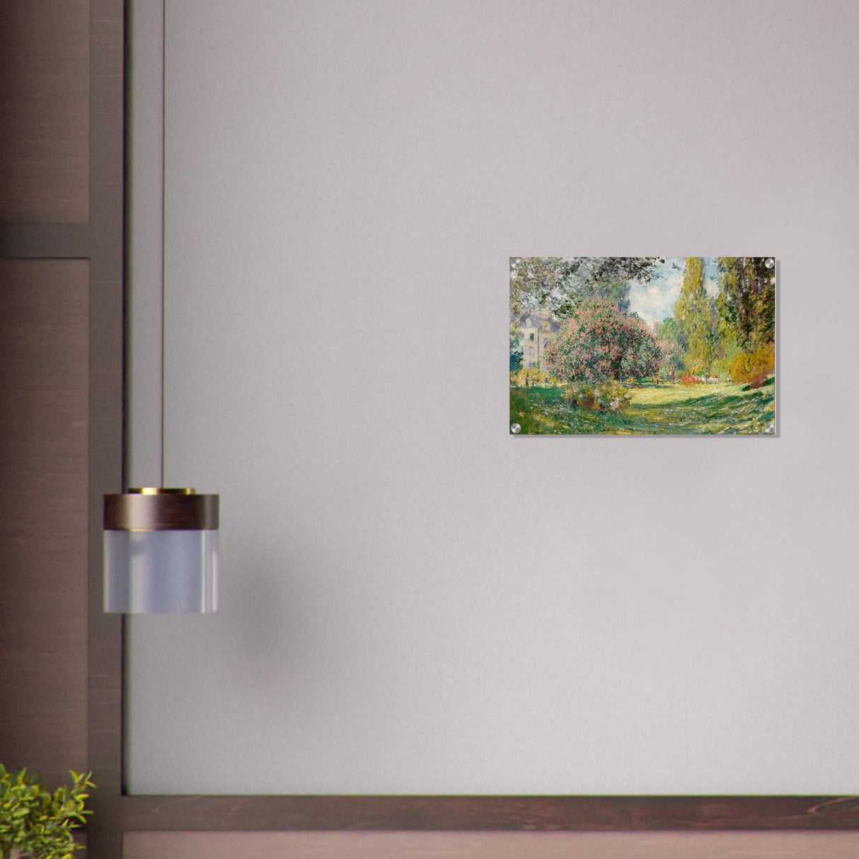 The Parc Monceau by Claude Monet 1876 - Acrylic Print - 40x60 cm / 16x24″ -