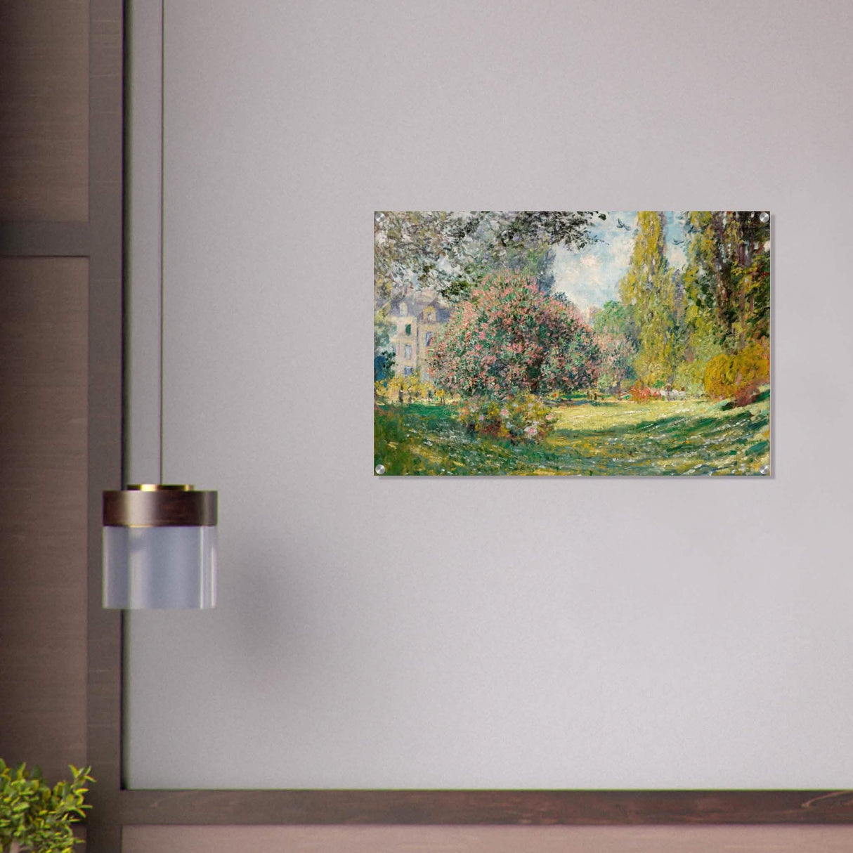 The Parc Monceau by Claude Monet 1876 - Acrylic Print - 60x90 cm / 24x36″ -