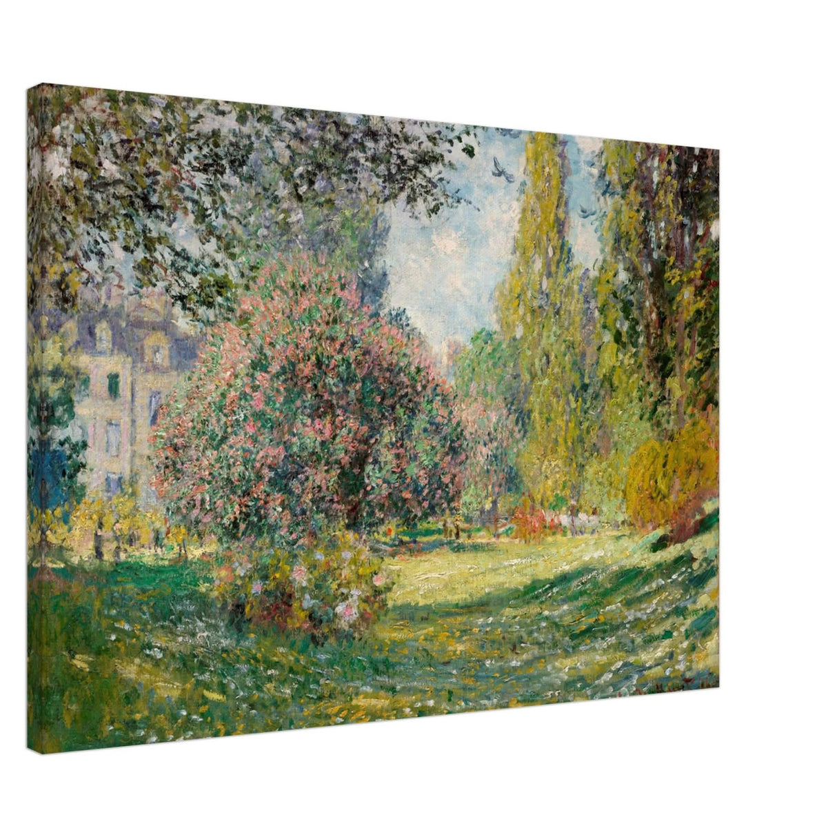 The Parc Monceau by Claude Monet 1876 - Canvas - 70x100 cm / 28x40″ - Thick