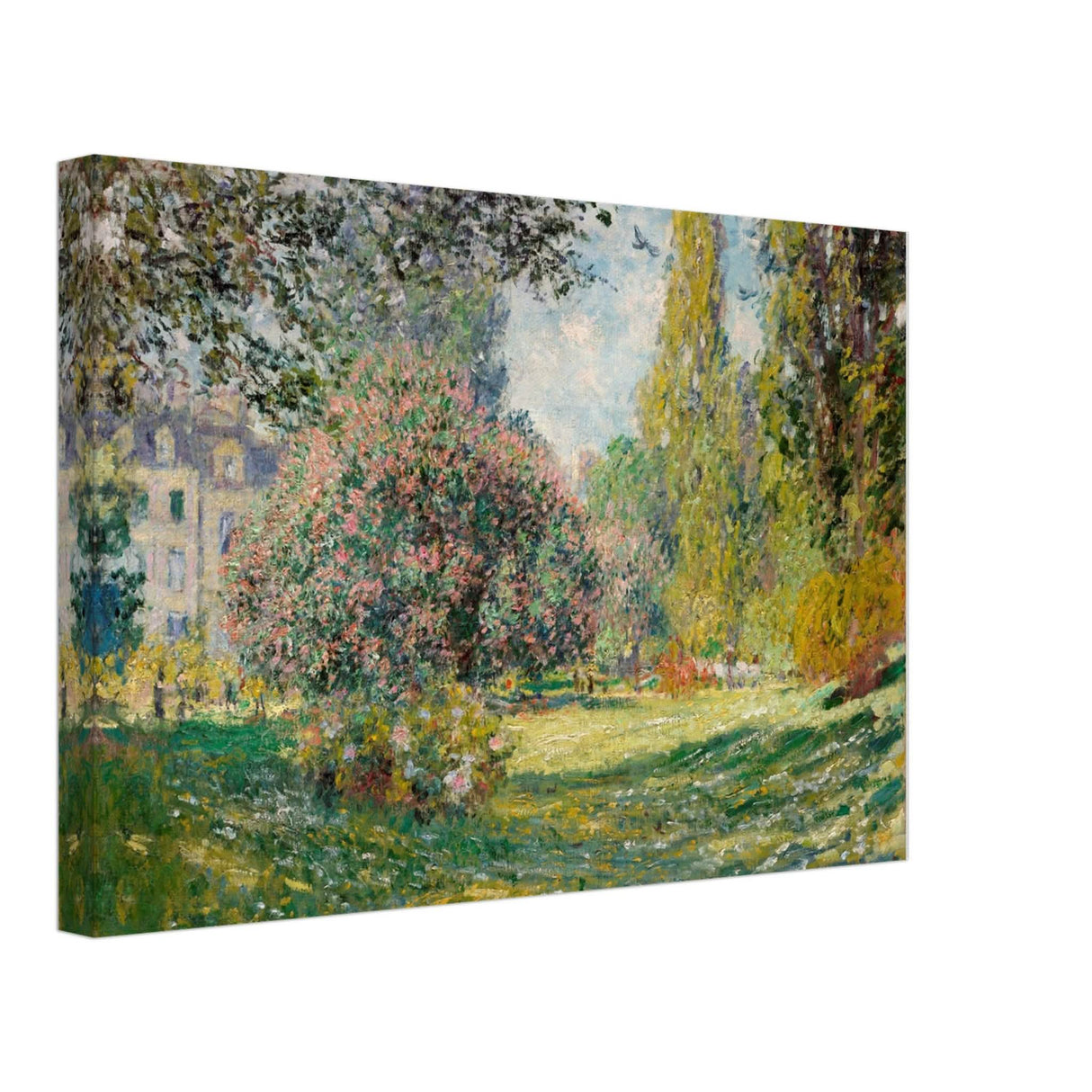 The Parc Monceau by Claude Monet 1876 - Canvas - 30x45 cm / 12x18″ - Slim