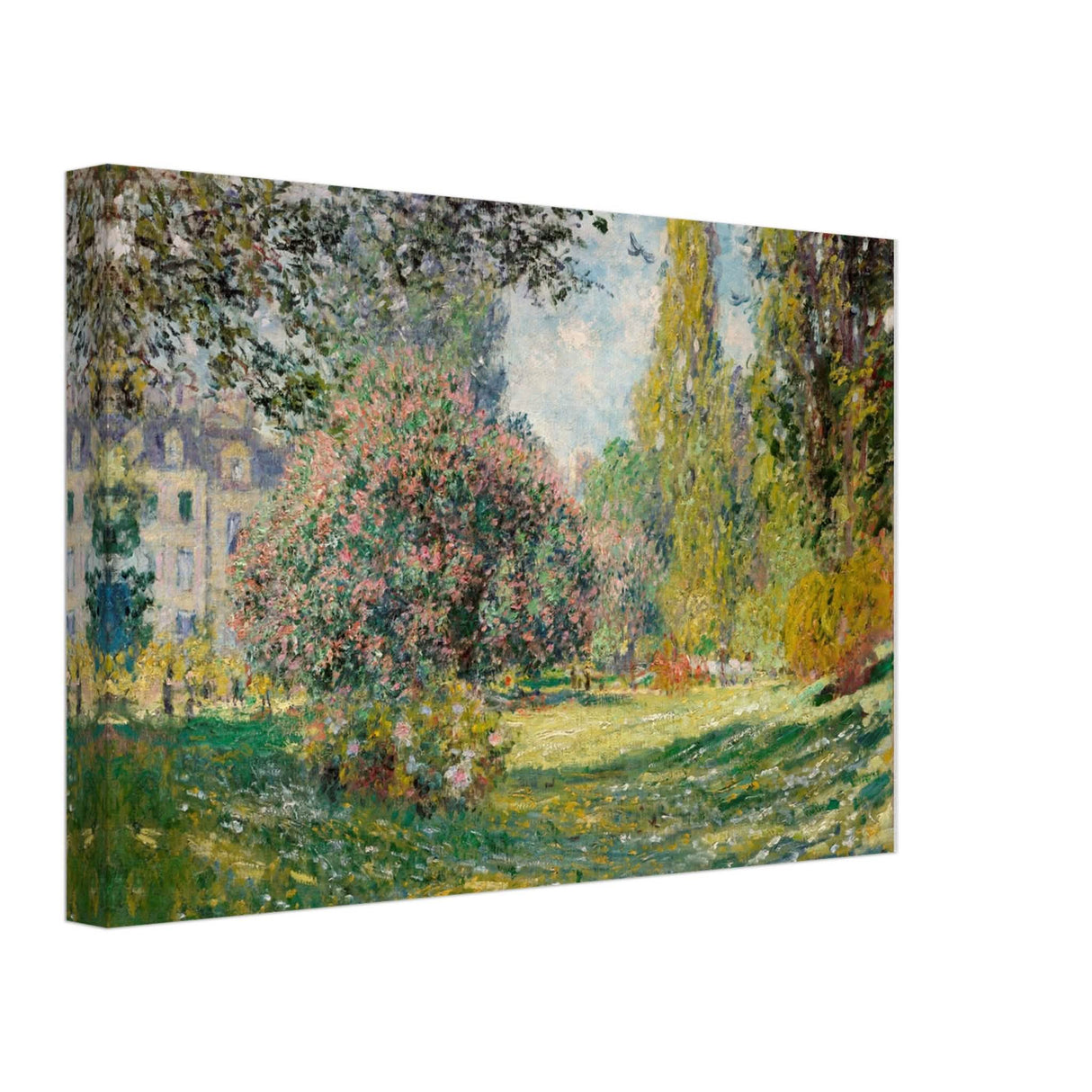 The Parc Monceau by Claude Monet 1876 - Canvas - 30x45 cm / 12x18″ - Thick