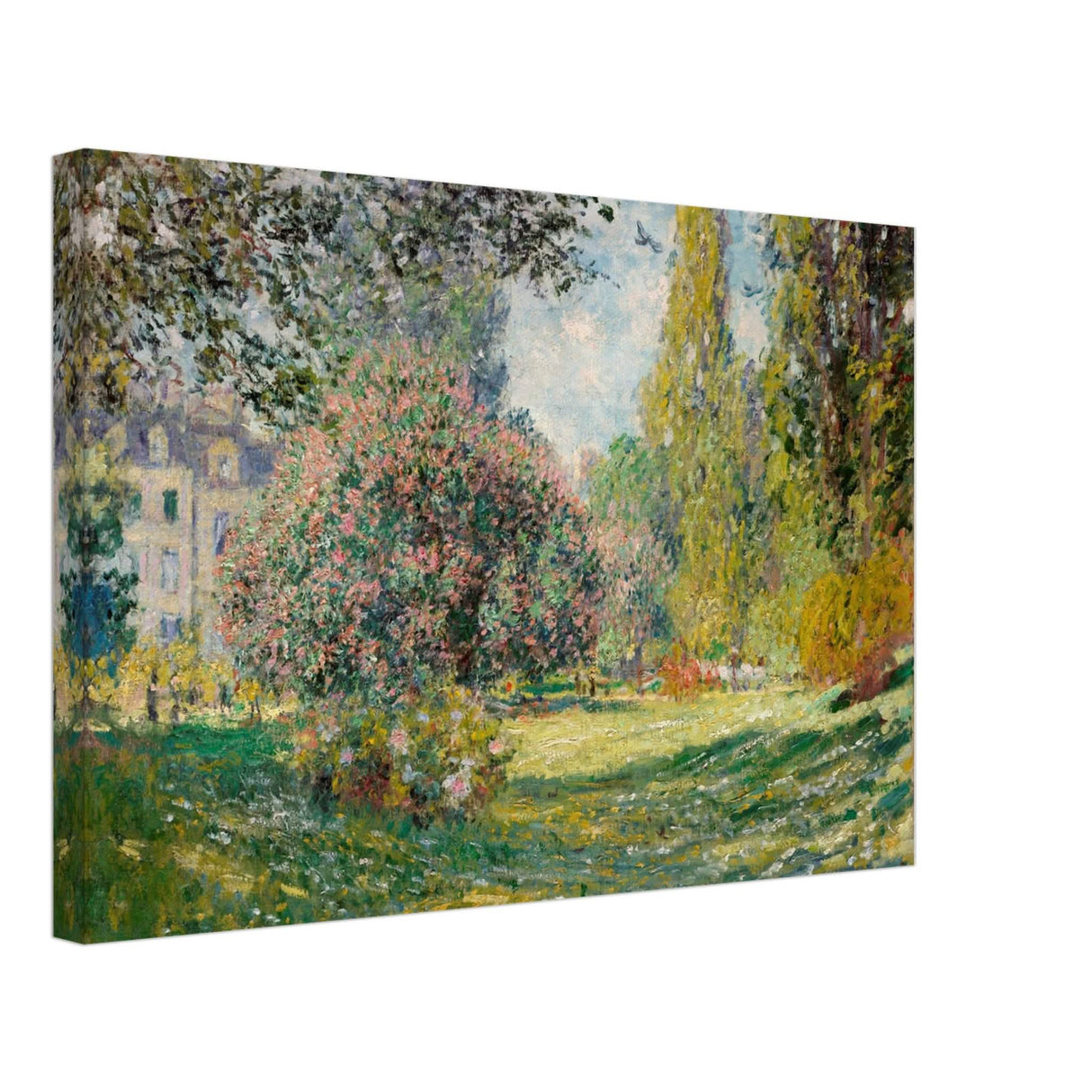 The Parc Monceau by Claude Monet 1876 - Canvas - 40x60 cm / 16x24″ - Thick
