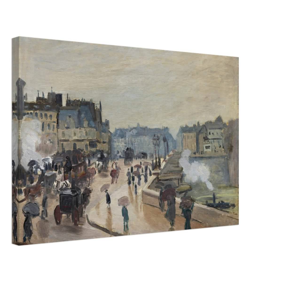 The Pont Neuf (1871), by Claude Monet | Wall art print - 40x60 cm / 16x24″ - Canvas -