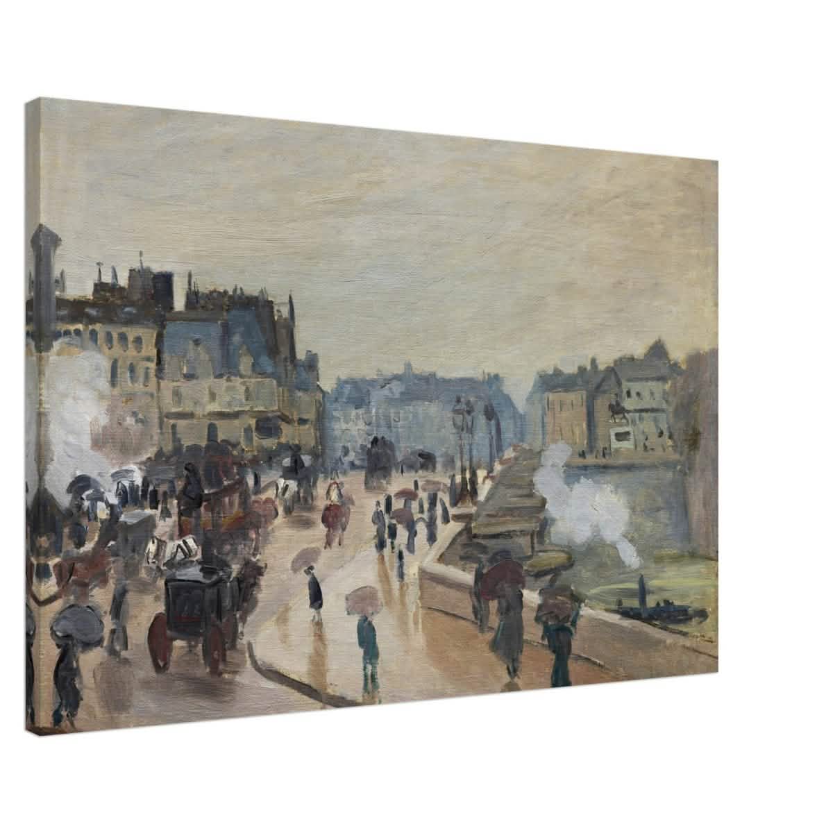 The Pont Neuf (1871), by Claude Monet | Wall art print - 60x90 cm / 24x36″ - Canvas -