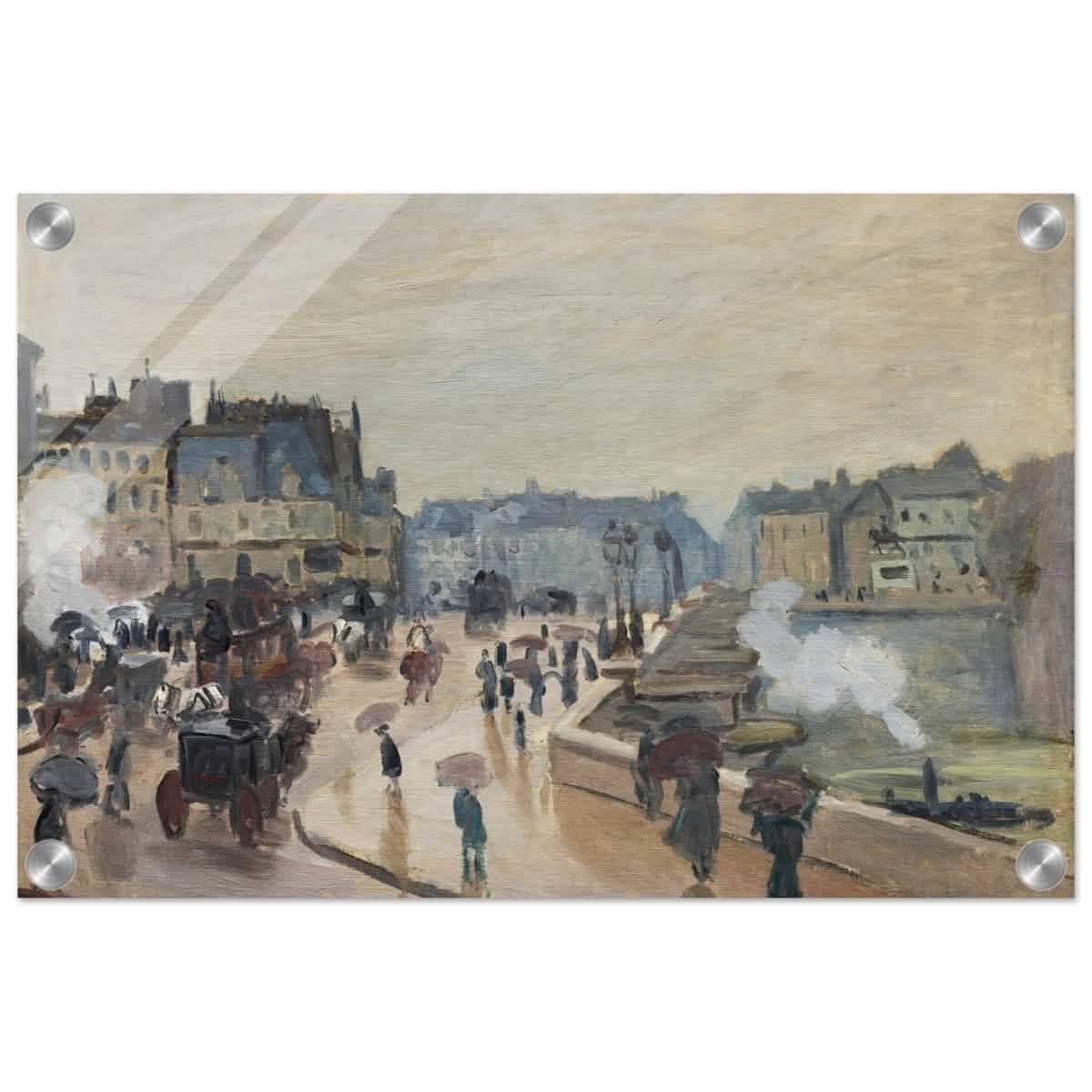 The Pont Neuf (1871), by Claude Monet | Wall art print - 30x45 cm / 12x18″ - Acrylic Print -