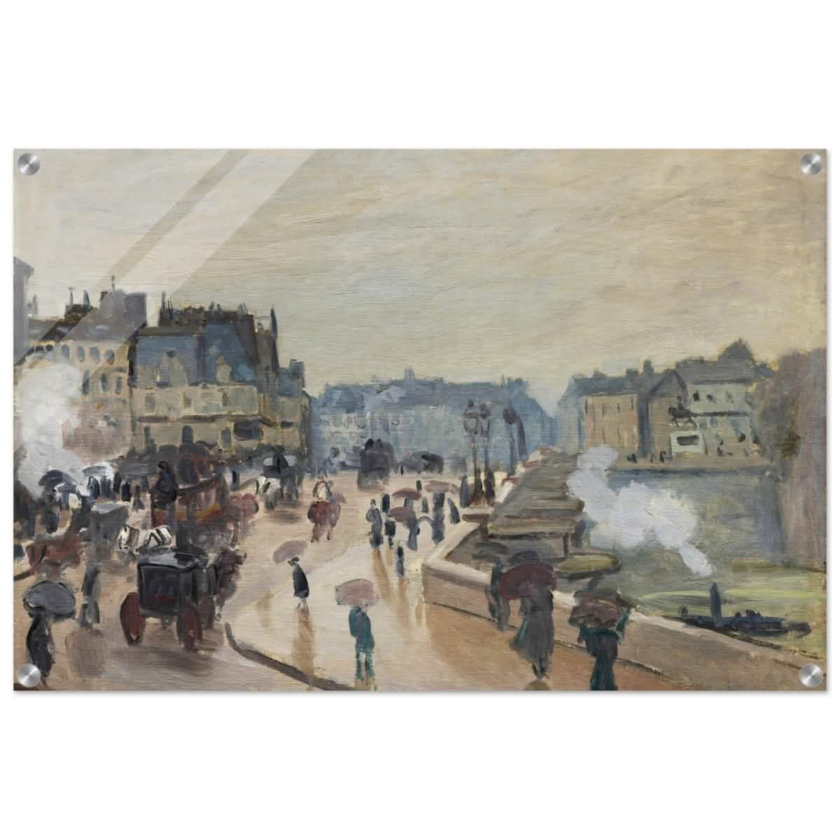 The Pont Neuf (1871), by Claude Monet | Wall art print - 50x75 cm / 20x30″ - Acrylic Print -