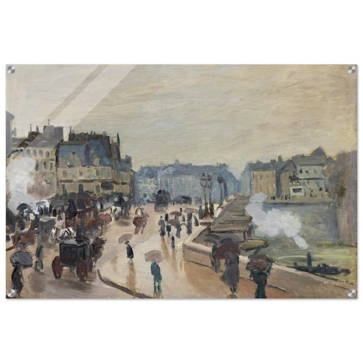 The Pont Neuf (1871), by Claude Monet | Wall art print - 60x90 cm / 24x36″ - Acrylic Print -