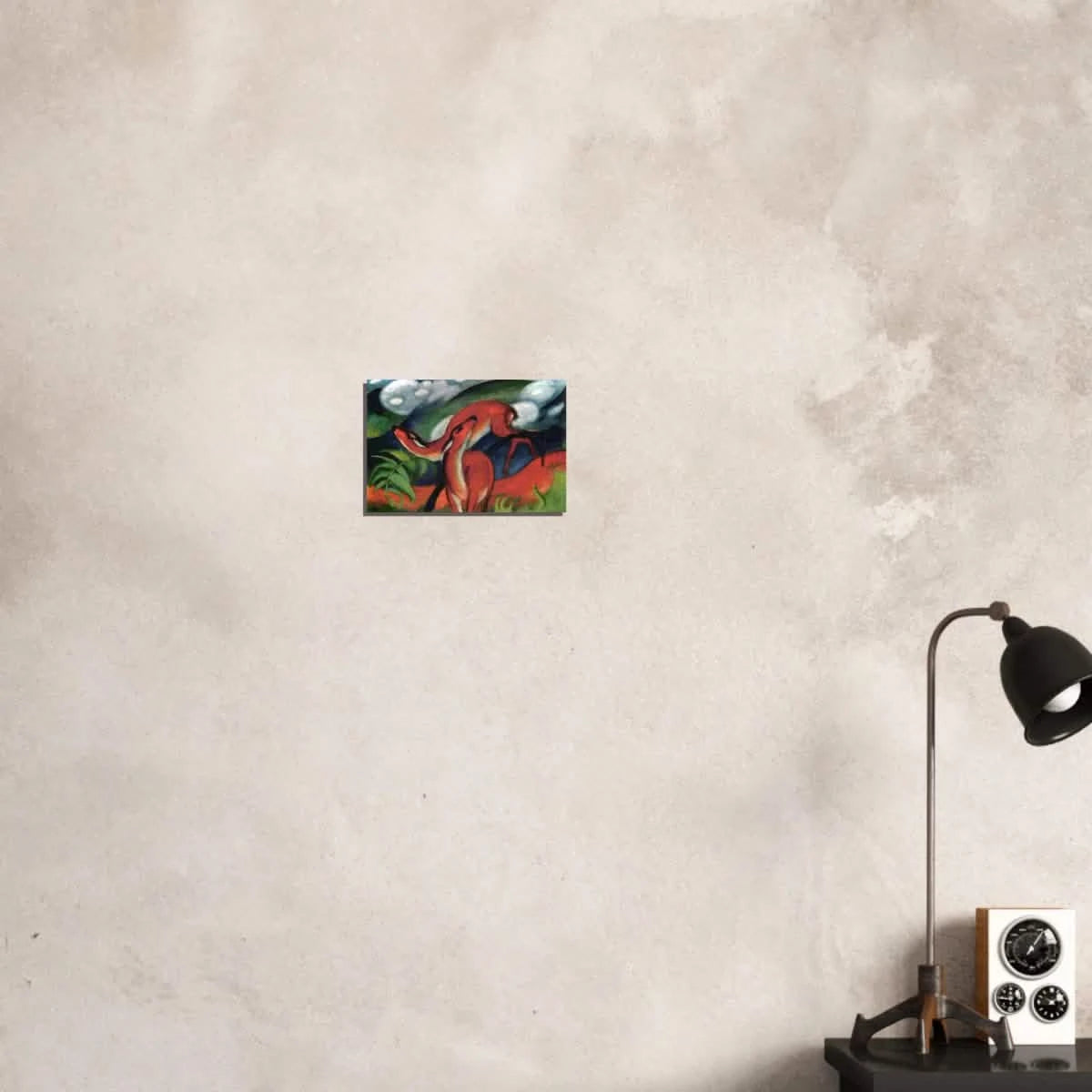 The Red Deer II – Franz Marc | Vintage Art Print - Aluminum Print - 20x30 cm / 8x12″ -