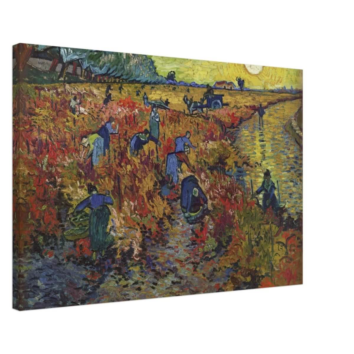 The Red Vineyard by Vincent van Gogh - Canvas - 50x75 cm / 20x30″ - Slim