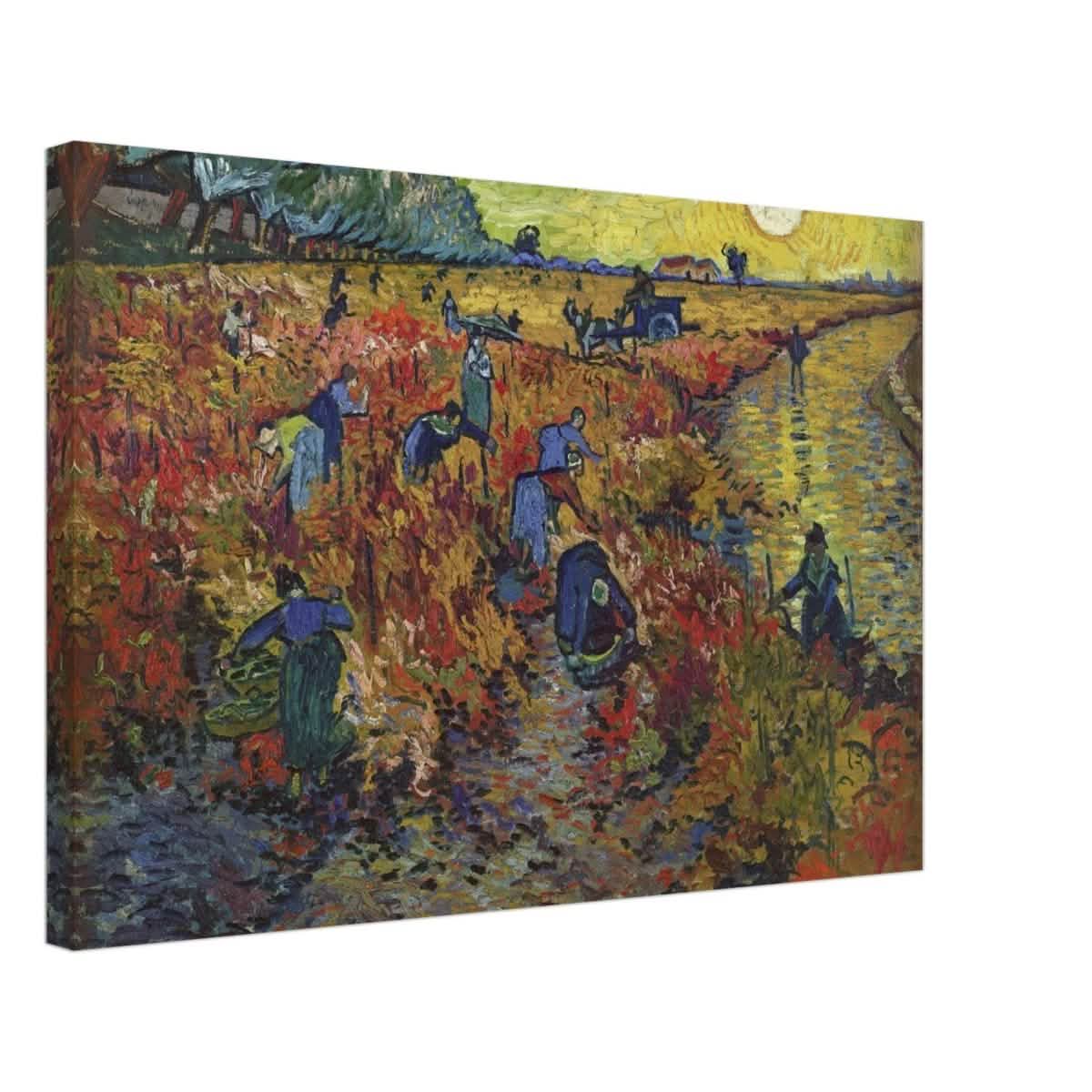 The Red Vineyard by Vincent van Gogh - Canvas - 40x60 cm / 16x24″ - Slim